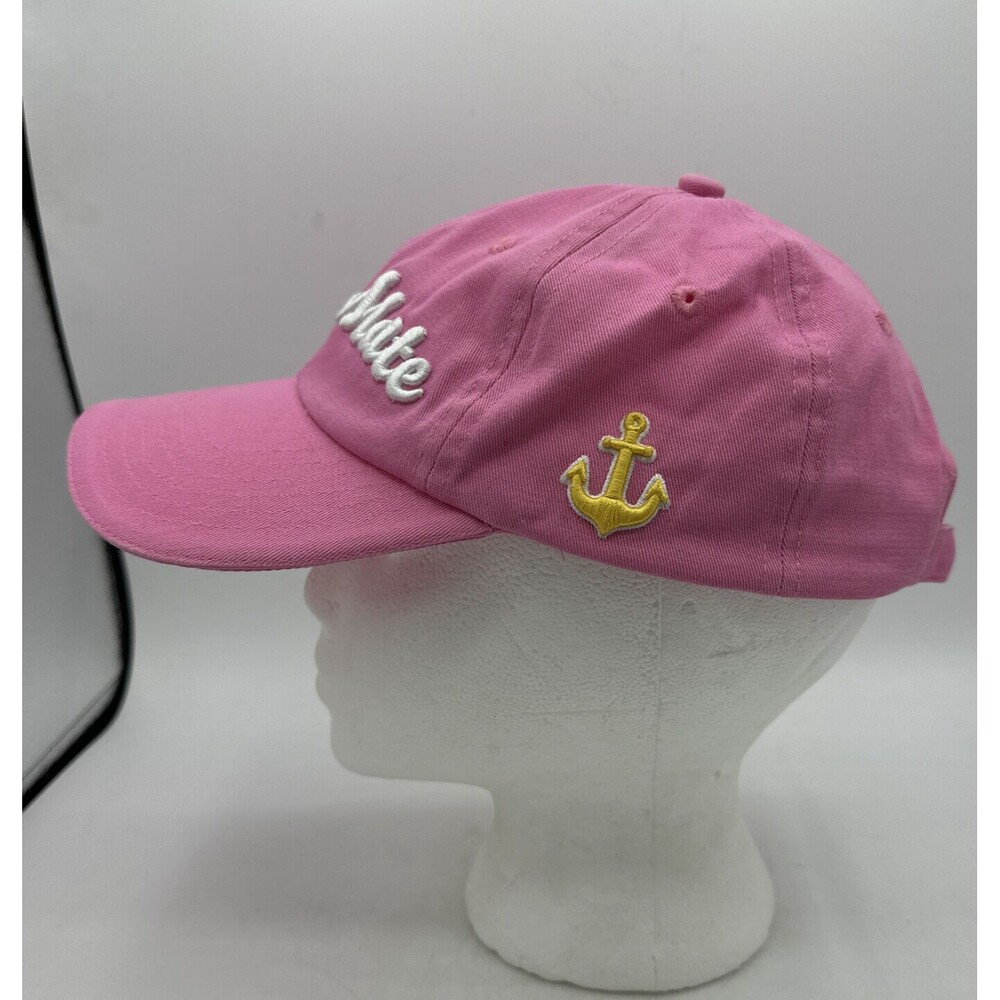 First Mate Boating Fishing Baseball Cap Hat Anchor West Marine Pink Adjustable - Picture 5 of 14